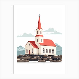 Iceland 3 Travel Illustration Art Print