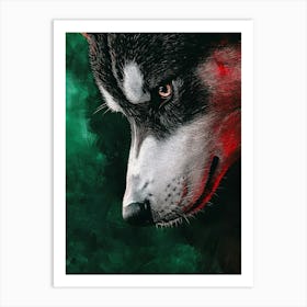 Husky.Generated AI. Wall Art Print 1 Art Print