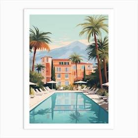 Portofino Mansion With A Pool 1 Art Print