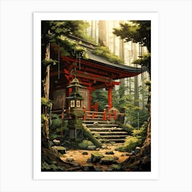 Shinto Shrines Japanese Style 5 Art Print