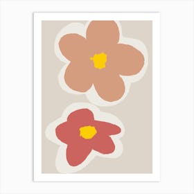 Two Flowers Art Print