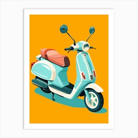 Green And Red Scooter Trending Now Art Print