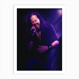 Superstars Of Jonathan Davis Live Korn Art Print