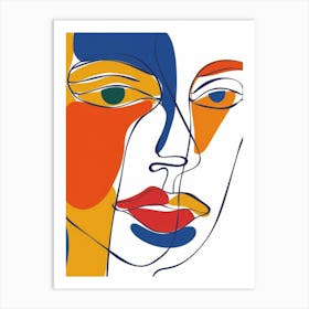 Face Of A Woman 19 Art Print