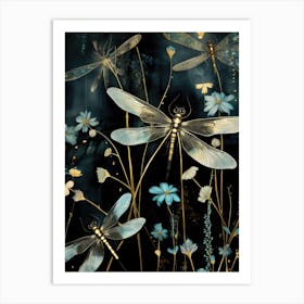 Dragonflies 6 Art Print