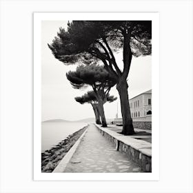 Saint Tropez, France, Black And White Old Photo 3 Art Print
