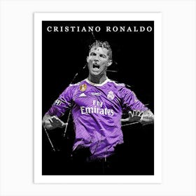 Cristiano Ronaldo Real Madrid 6 Art Print