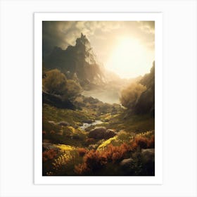 Mountain Scene Art Print