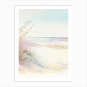 Beach Waterscape Gouache 2 Art Print