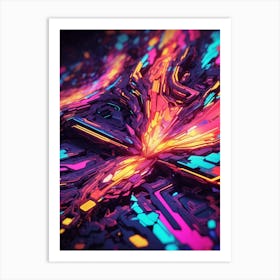 Abstract Fractal Art 1 Art Print