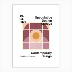 Speculative Design Archive Abstract Poster 14 Art Print