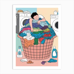 Laundry Basket 5 Art Print