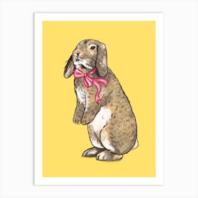 Fancy Bunny Art Print