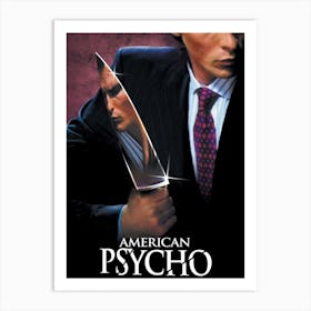 American Psycho, Wall Print, Movie, Poster, Print, Film, Movie Poster, Wall Art, Art Print