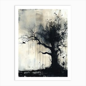 'Dead Tree', Minimalism Art Print