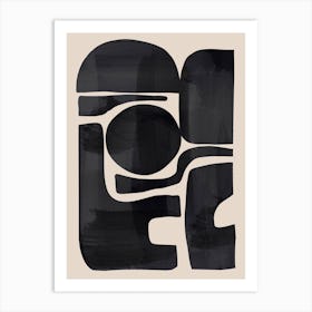 Modern Abstract Minimal Shapes 195 Art Print