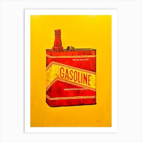 Give It The Gas Old Gasoline Can Art Print