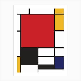 Mondrian Painting Art Print