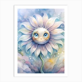 Smiley Flower Art Print