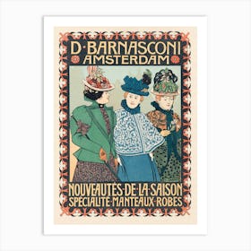 Advertisement From Clothing Store D; Barnasconi In Amsterdam (1880–1928), Johann Georg Van Caspel Art Print