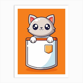 Pocket Cat Art Print