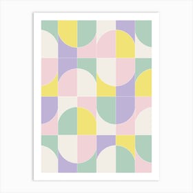 Bold Geo Tiles 05 Art Print