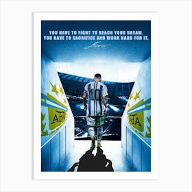 Messi Art Print