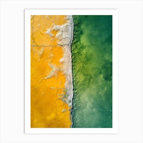 Aerial View Of A Lake Art Print