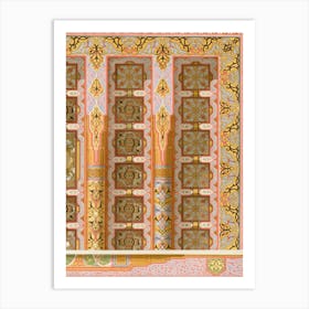 Arabic Interior Lithograph Plate No, 59, Emile Prisses D’Avennes, La Decoration Arabe Art Print