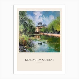 Kensington Gardens London United Kingdom 2 Vintage Cezanne Inspired Poster Art Print