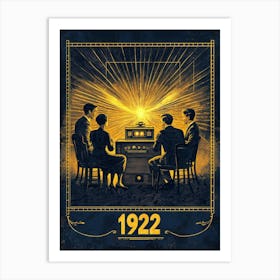 Aihrgdesign A Vintage Technology Poster Celebrating The Radio 362f9be7 B55b 4a43 8033 0302f2a1b562 1 Art Print