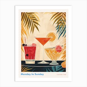 Art Deco Cocktail 1 Poster Art Print