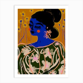 The Blue Woman Art Print