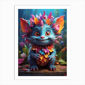 Colorful Troll 4 Art Print