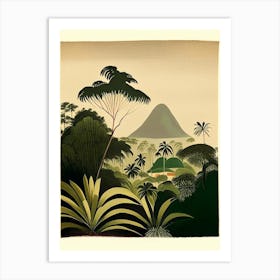 Lombok Indonesia Rousseau Inspired Tropical Destination Art Print