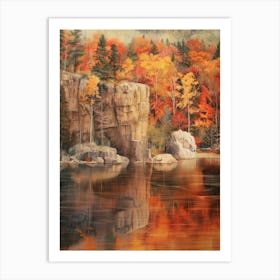 Rocky Mountain Lake Art Print