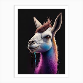 Llama Funny Animal Art Print