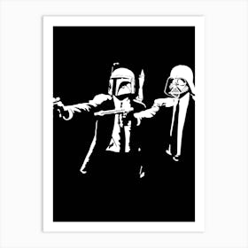 Star Wars Boba Fett Pulp Fiction Art Print