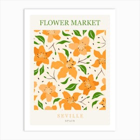 Seville Flower Market Art Print