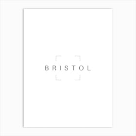 Bristol Typography City Country Word Art Print