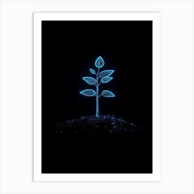 Neon Plant 30 Art Print