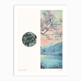 Shizuoka Japan 1 Cut Out Travel Poster Art Print