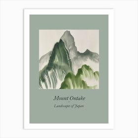 Landscapes Of Japan Mount Ontake 62 Art Print