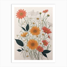 Beautiful Daisy Field Art Print