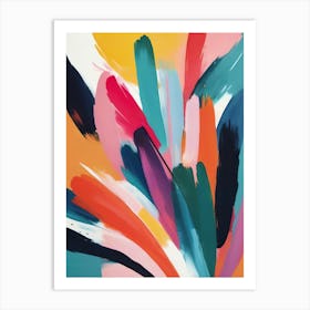 Abstract Brushstrokes Art Print