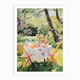 Picnic In The Garden - expressionism 1 Art Print