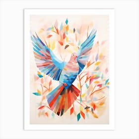Bird Painting Collage Dove 4 Art Print