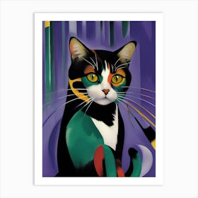 Cat abstract Art Print