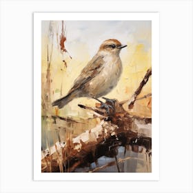 Bird Painting Dipper 2 Art Print