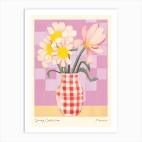 Spring Collection Freesias Flower Vase 2 Art Print